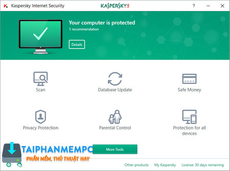 kaspersky internet security 2018 18.0.0.405 + license keys ban quyen