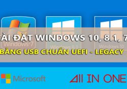 Hướng dẫn cài đặt Windows 10, 8.1, 7 bằng USB chi tiết bằng hình ảnh