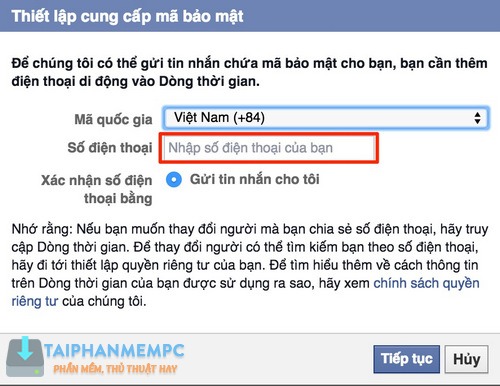 bao mat 2 lop facebook qua so dien thoai, chong bi hack fb 5