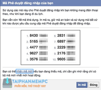 bao mat 2 lop facebook qua so dien thoai, chong bi hack fb 9