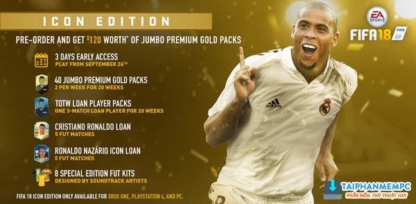 FIFA 18: ICON Edition download torrent free on PC