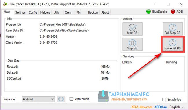 cach root bluestack 3 1