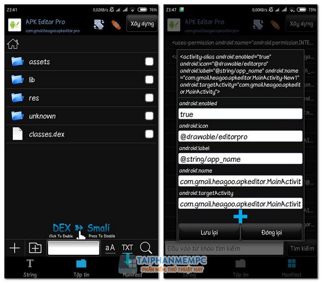 APK Editor Pro v1.10.0 APK Mod Premium mới nhất Chỉnh sửa file APK