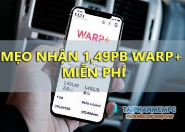 nhan 1,49 trieu gb warp+ 1.1.1.1 mien phi thanh cong 100%