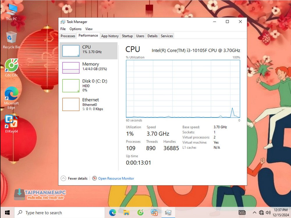 ghost win 10 22h2 chao nam moi 2025 1